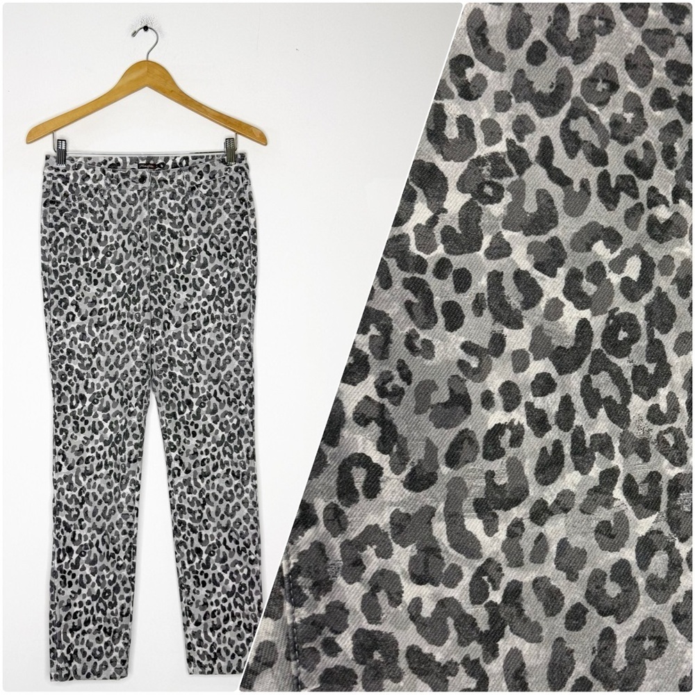 J.McLaughlin Lexi Slim Straight Leopard Print Stretch Pants Size 4